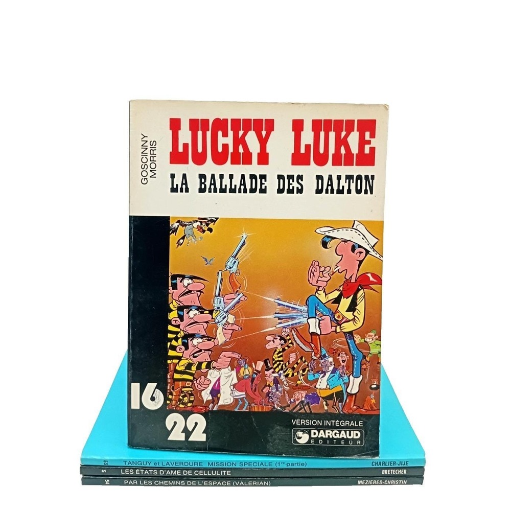 Lot de‎ 4 Bande Dessinée Éditions Dargaud - Lucky Luke - Cellulite - Valerian